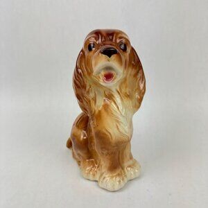 Vintage Royal Copley Ceramic Cocker Spaniel Dog Figurine Planter